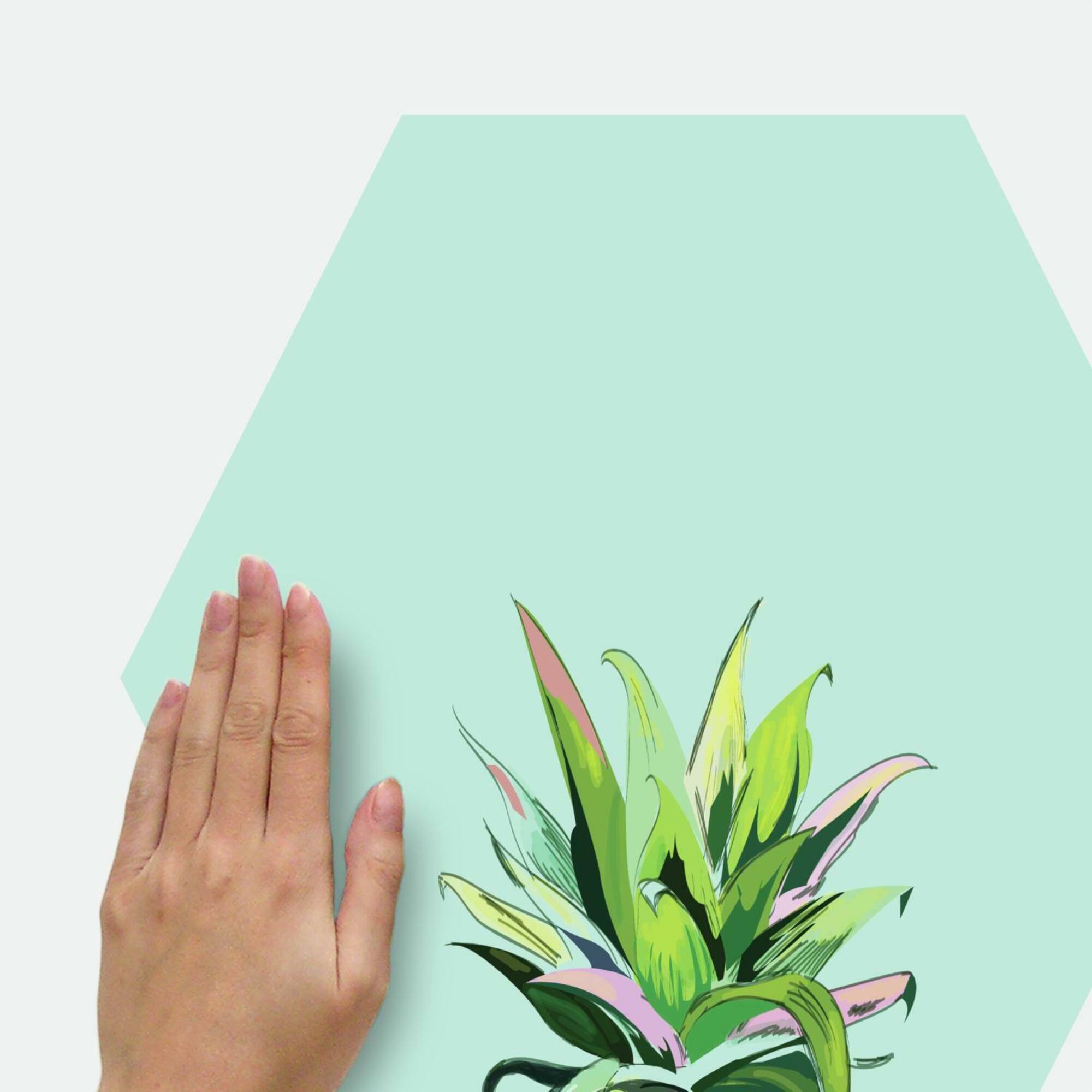 RoomMates Pineapple Crown Dry Erase Hexagon Peel & Stick Decals